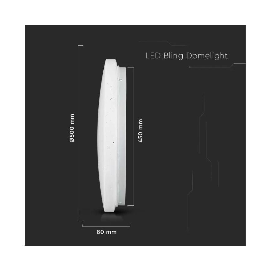 LED Stropní svítidlo LED/36W/230V pr. 50 cm 3000/4000/6400K