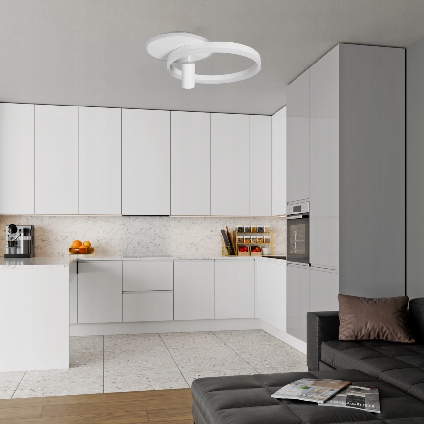 LED Stropní svítidlo LED/38W/230V + 1xGU10/30W bílá