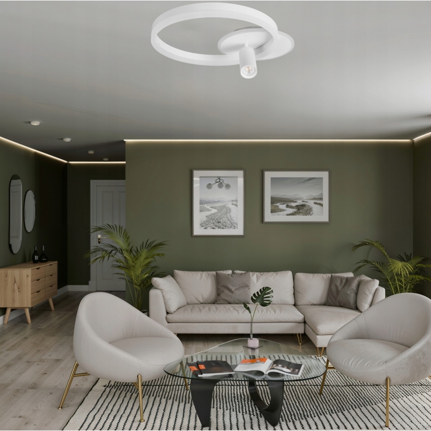 LED Stropní svítidlo LED/38W/230V + 1xGU10/30W bílá