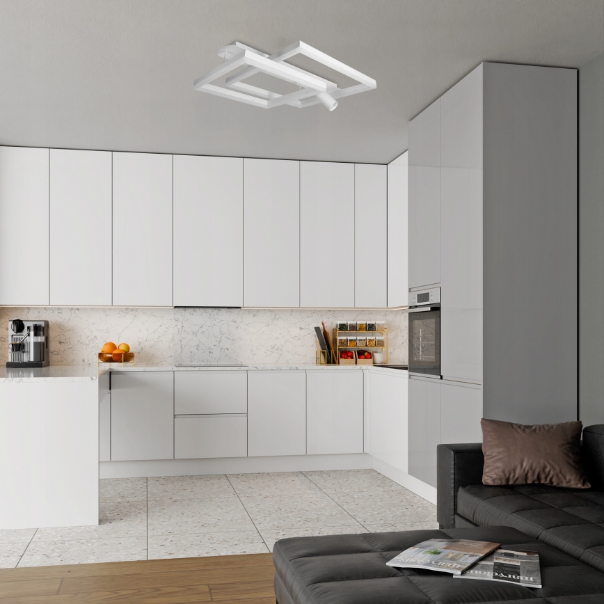 LED Stropní svítidlo LED/38W/230V + 1xGU10/30W bílá