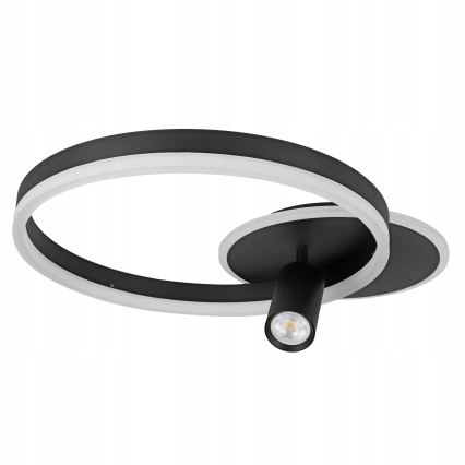 LED Stropní svítidlo LED/38W/230V + 1xGU10/30W černá