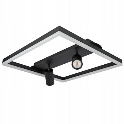 LED Stropní svítidlo LED/38W/230V + 2xGU10/30W černá