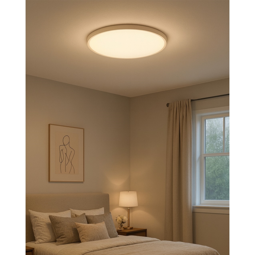 LED Stropní svítidlo LED/40W/230V 3000/4000/6500K pr. 50 cm bílá