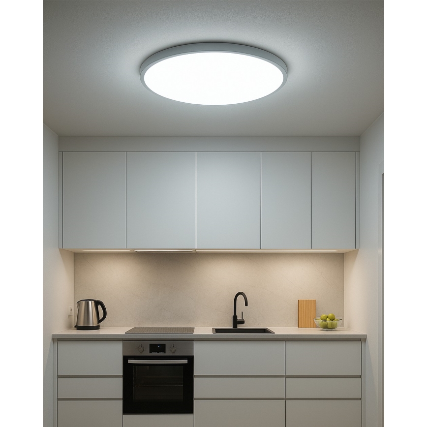 LED Stropní svítidlo LED/40W/230V 3000/4000/6500K pr. 50 cm bílá