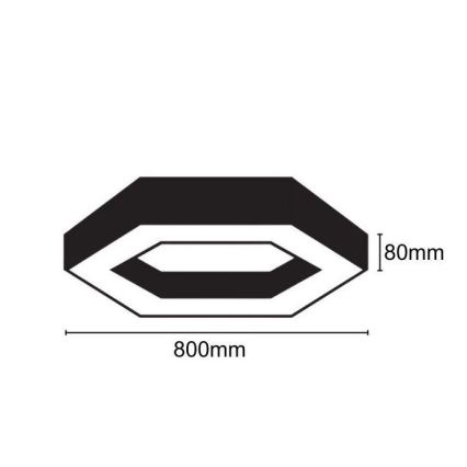 LED Stropní svítidlo LED/40W/230V 4000K pr. 80 cm