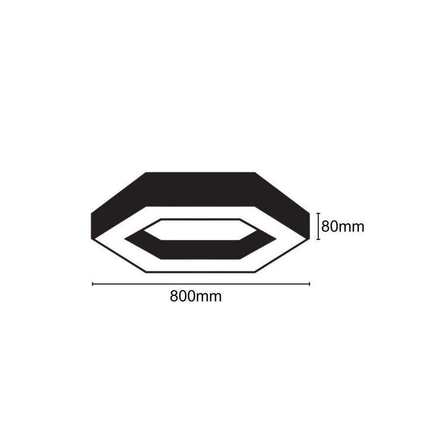 LED Stropní svítidlo LED/40W/230V 4000K pr. 80 cm