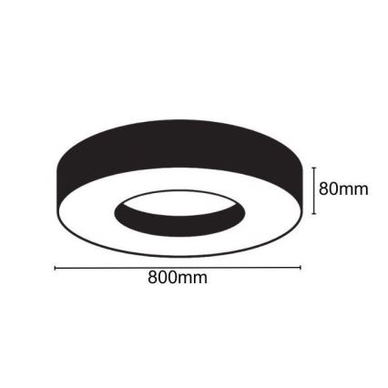 LED Stropní svítidlo LED/40W/230V 4000K pr. 80 cm