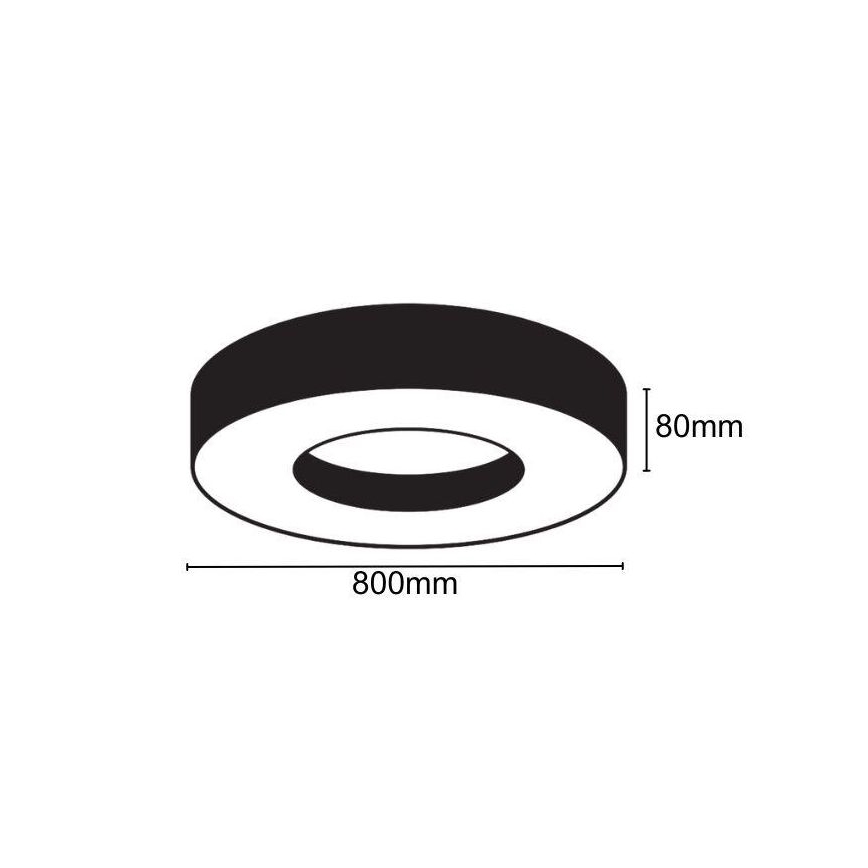 LED Stropní svítidlo LED/40W/230V 4000K pr. 80 cm