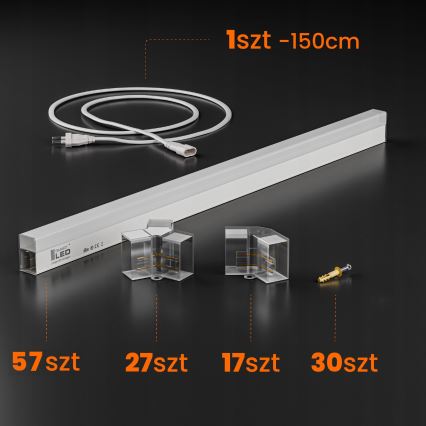 LED Stropní svítidlo HEXAGON LED/456W/85-265V 6500K 522x298 cm CRI 90 IP54 bílá