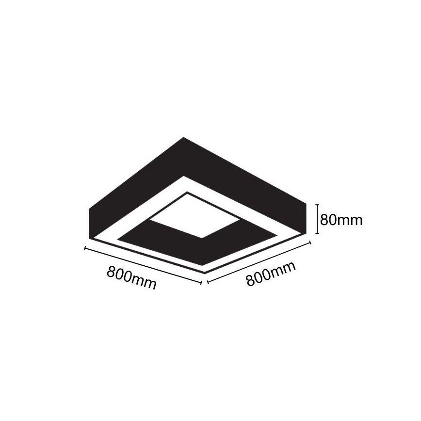 LED Stropní svítidlo LED/55W/230V 4000K 80x80 cm