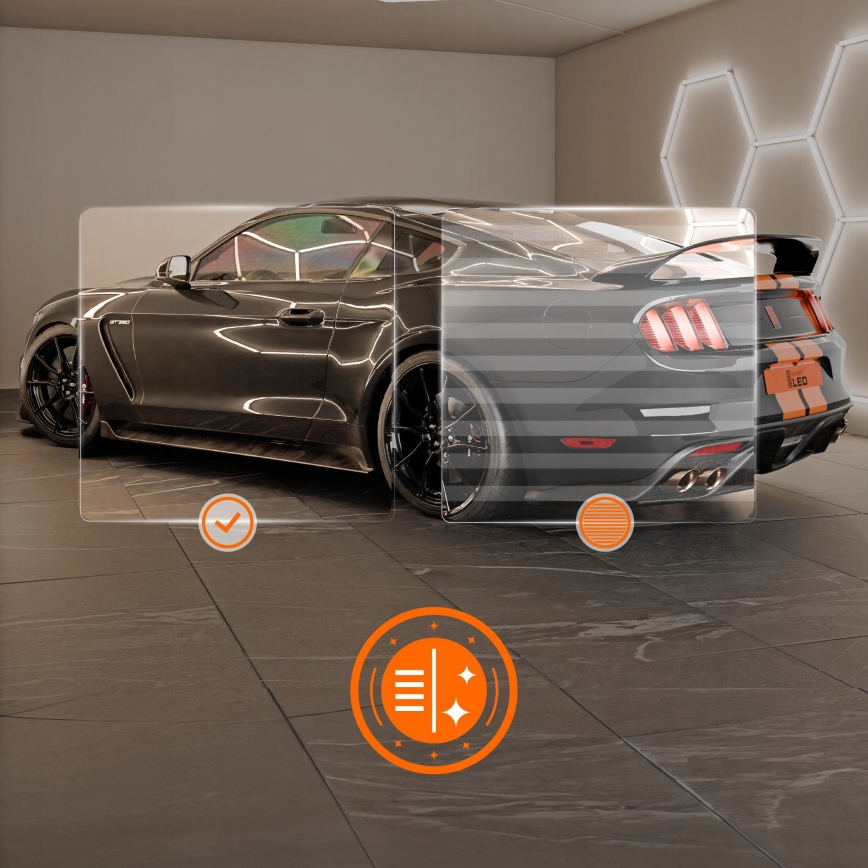 LED Stropní svítidlo HEXAGON LED/696W/85-265V 4000K 484x243 cm CRI 90 IP44 bílá