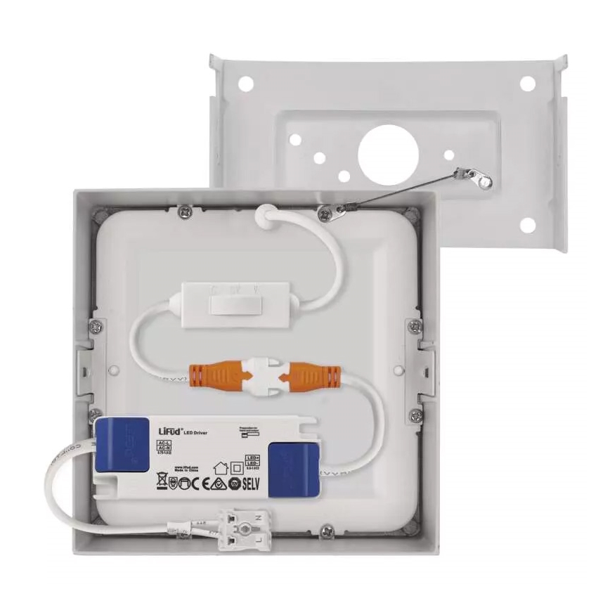 LED Stropní svítidlo NEXXO LED/7,6W/230V 3000/3500/4000K 12x12 cm bílá