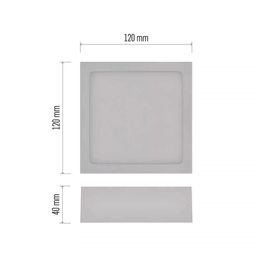 LED Stropní svítidlo NEXXO LED/7,6W/230V 3000/3500/4000K 12x12 cm bílá