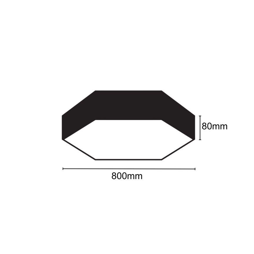LED Stropní svítidlo LED/70W/230V 4000K pr. 80 cm