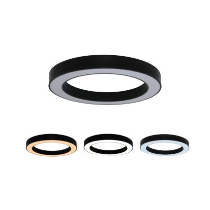 LED Stropní svítidlo LED/80W/230V 3000/4000/6500K pr. 80 cm černá