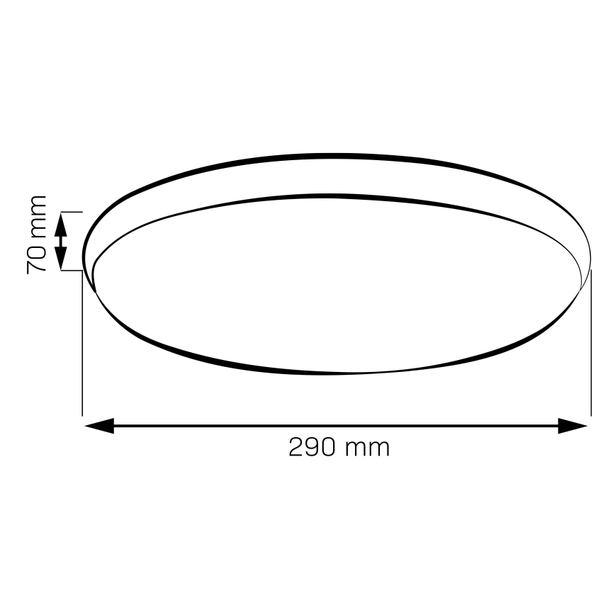 LED Stropní svítidlo LIBRA LED/15W/230V 4000K pr. 29 cm zlatá