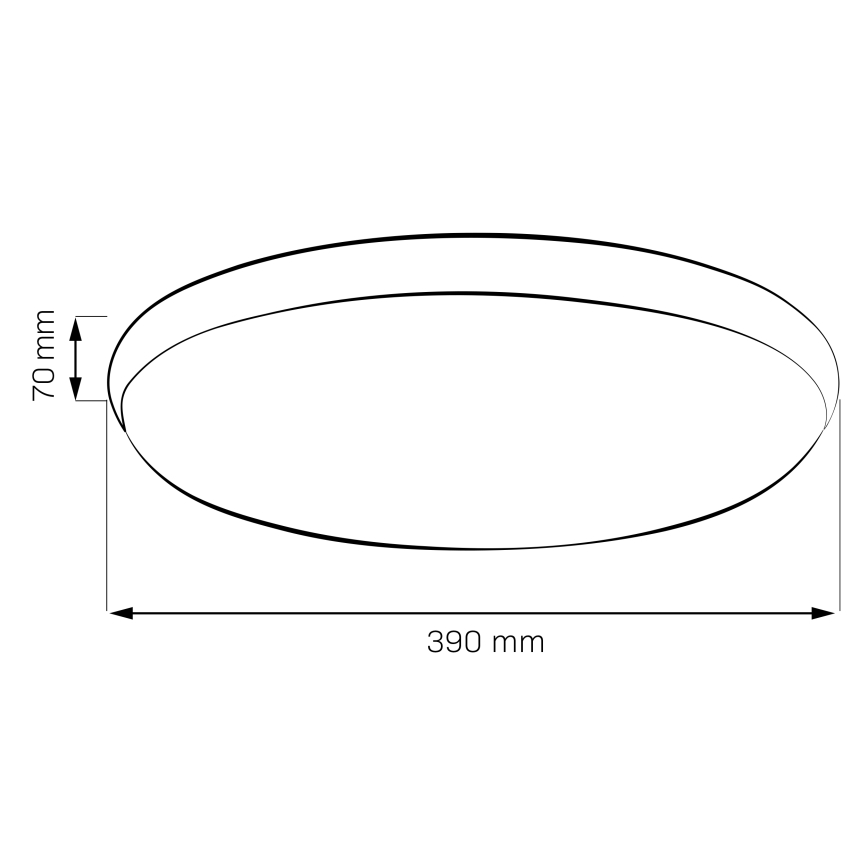 LED Stropní svítidlo LIBRA LED/24W/230V 4000K pr. 39 cm černá