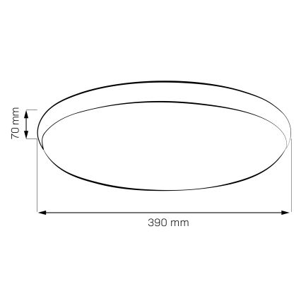 LED Stropní svítidlo LIBRA LED/24W/230V 4000K pr. 39 cm lesklý chrom