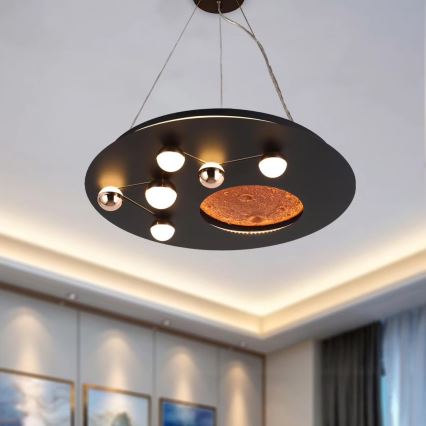 LED Stropní svítidlo MARS LED/48W/230V 3000K černá