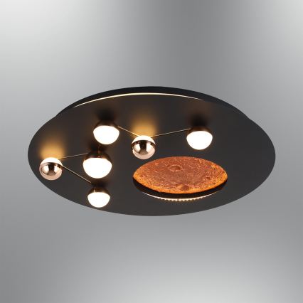 LED Stropní svítidlo MARS LED/48W/230V 3000K černá