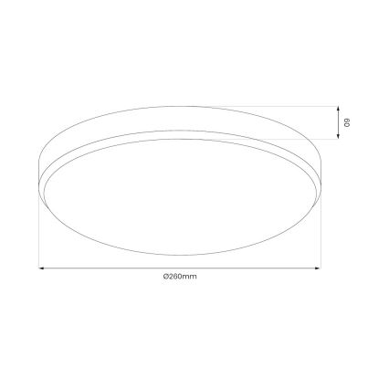 LED Stropní svítidlo MAYA LED/10W/230V pr. 26 cm lesklý chrom