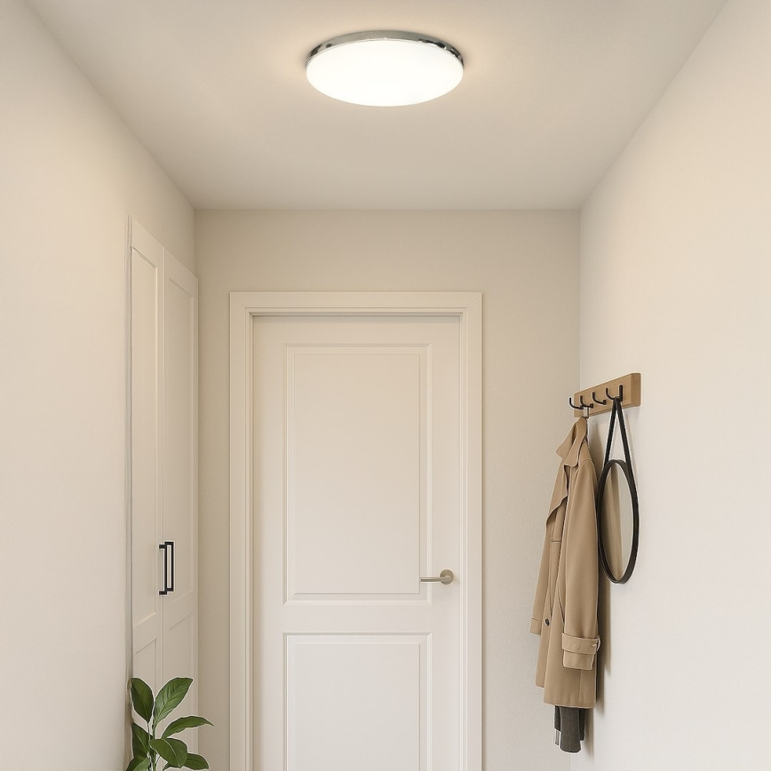 LED Stropní svítidlo MAYA LED/36W/230V pr. 50 cm lesklý chrom