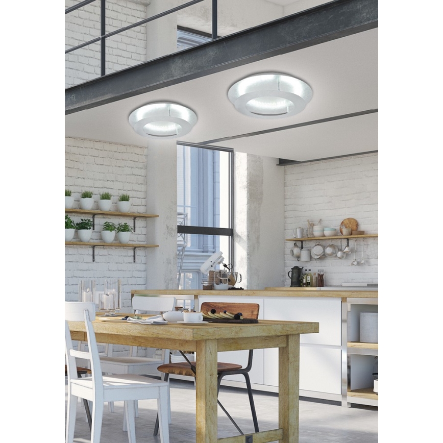 LED Stropní svítidlo MERPLE LED/18W/230V chrom
