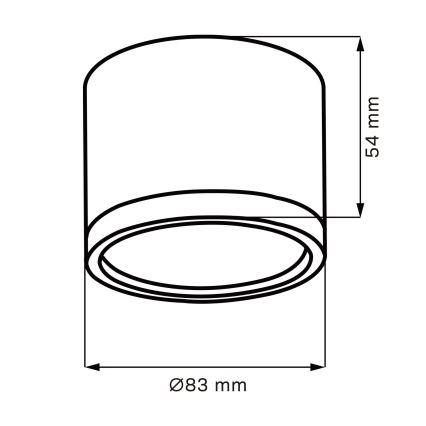 LED Stropní svítidlo MIRELLA 1xGX53/6W/230V matný chrom