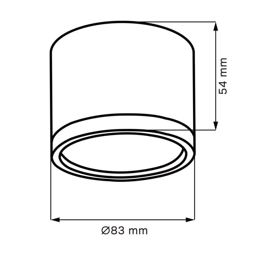 LED Stropní svítidlo MIRELLA 1xGX53/6W/230V matný chrom