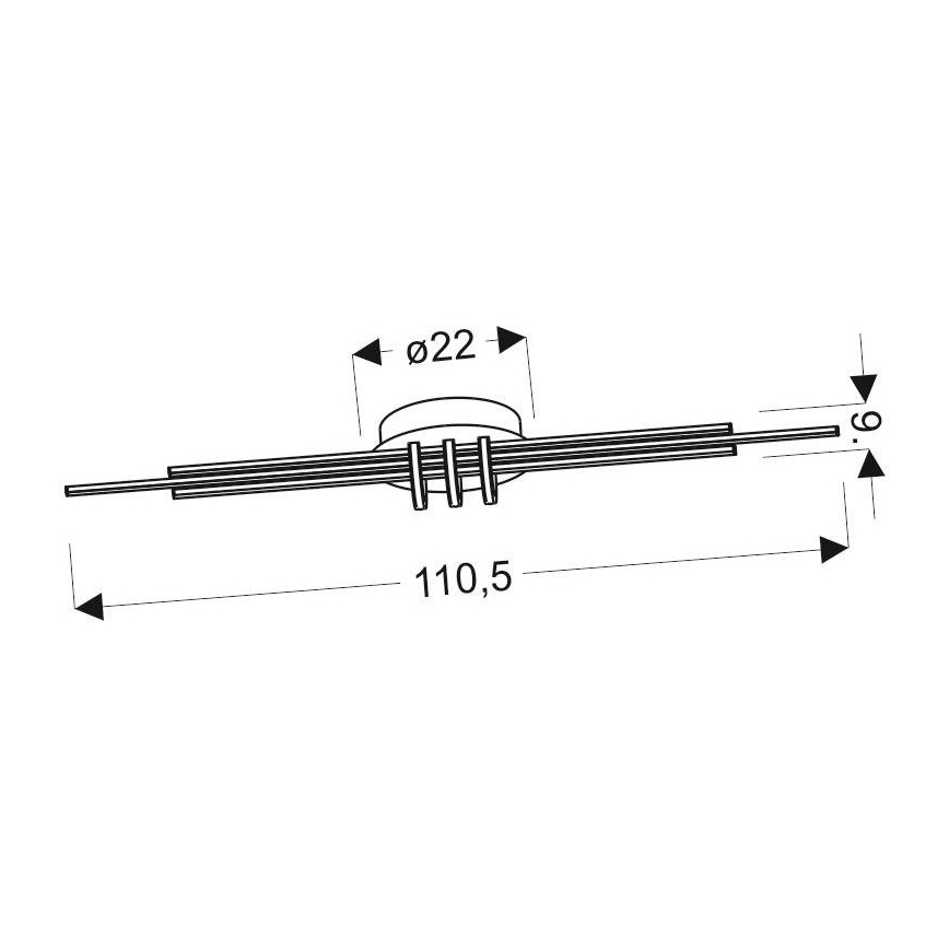 LED Stropní svítidlo NAKSOS LED/40W/230V