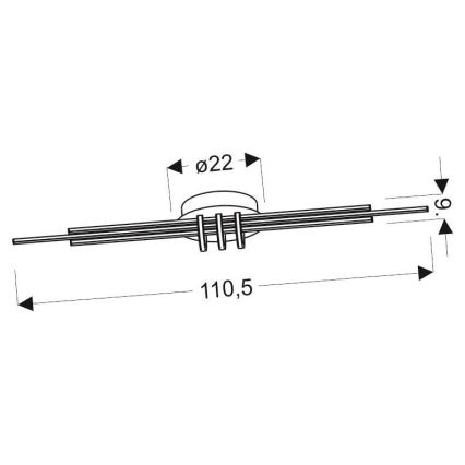 LED Stropní svítidlo NAKSOS LED/40W/230V