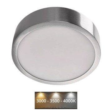 LED Stropní svítidlo NEXXO LED/12,5W/230V 3000/3500/4000K pr. 17 cm matný chrom