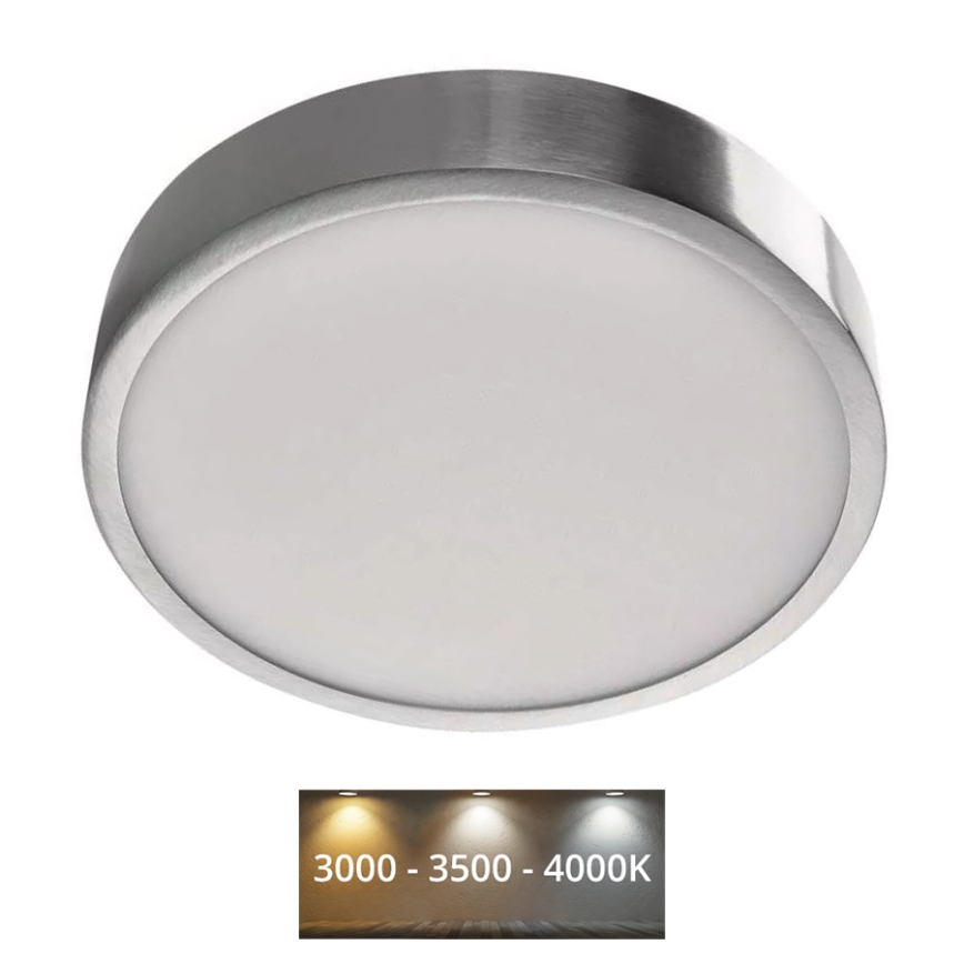 LED Stropní svítidlo NEXXO LED/21W/230V 3000/3500/4000K pr. 22,5 cm lesklý chrom