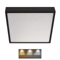 LED Stropní svítidlo NEXXO LED/28,5W/230V 3000/3500/4000K 30x30 cm černá
