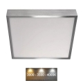 LED Stropní svítidlo NEXXO LED/28,5W/230V 3000/3500/4000K 30x30 cm matný chrom