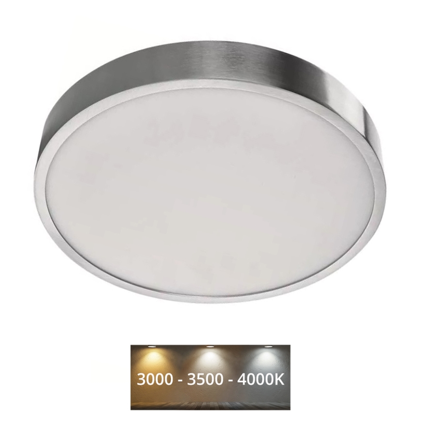 LED Stropní svítidlo NEXXO LED/28,5W/230V 3000/3500/4000K pr. 30 cm lesklý chrom