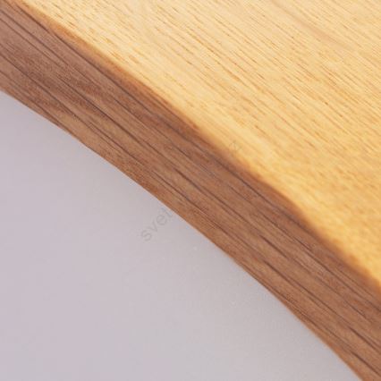 LED Stropní svítidlo OAK 3xE27/10W/230V dub pr. 47 cm