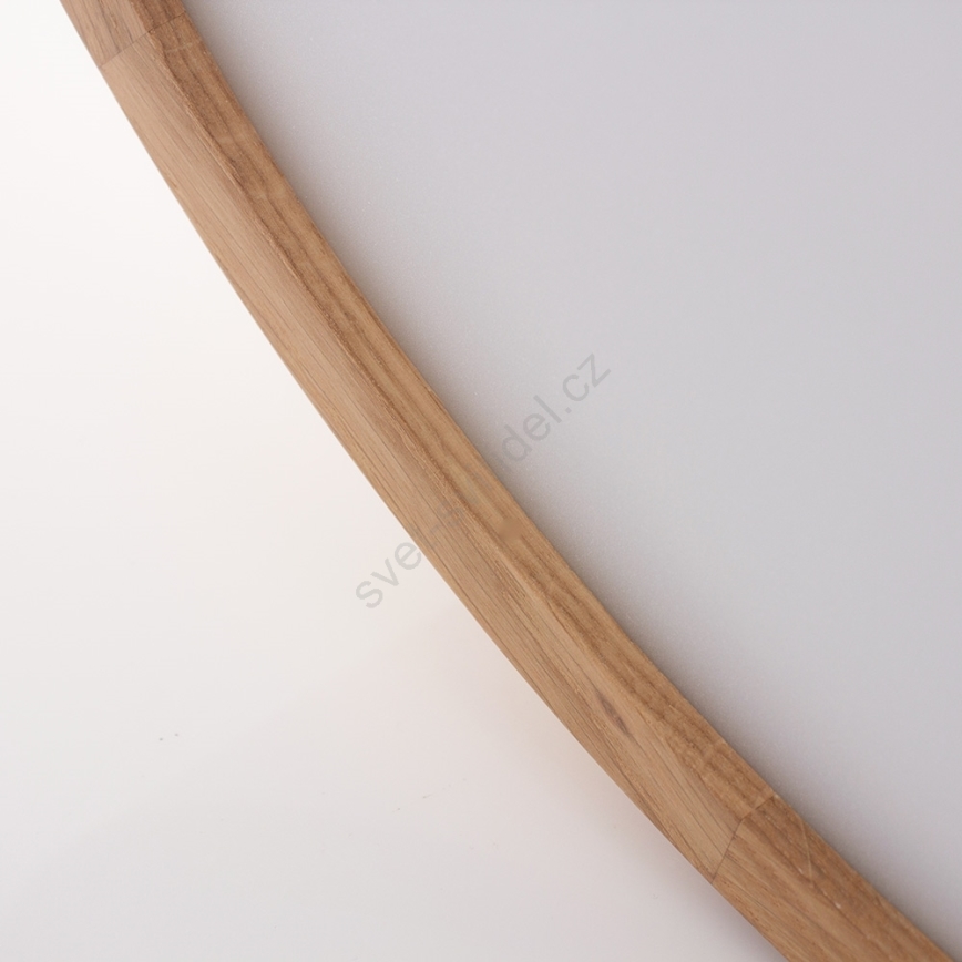 LED Stropní svítidlo OAK 3xE27/10W/230V dub pr. 47 cm