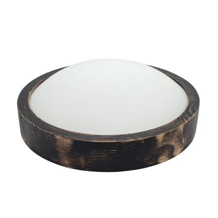LED Stropní svítidlo OAK SLIM LED/20W/230V 4000K pr. 27 cm dub/tmavě hnědá