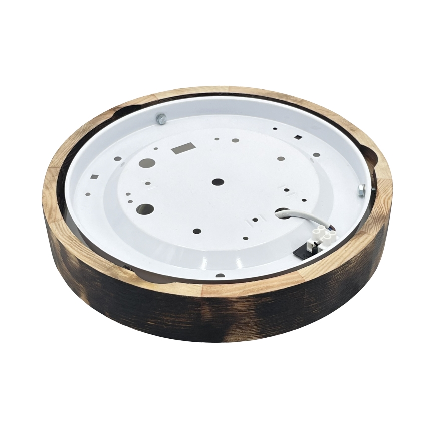 LED Stropní svítidlo OAK SLIM LED/20W/230V 4000K pr. 27 cm dub/tmavě hnědá
