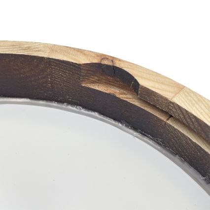 LED Stropní svítidlo OAK SLIM LED/20W/230V 4000K pr. 27 cm dub/tmavě hnědá