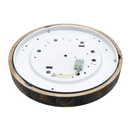LED Stropní svítidlo OAK SLIM LED/36W/230V 4000K pr. 37 cm dub/tmavě hnědá