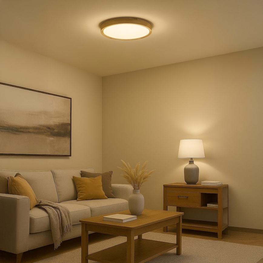 LED Stropní svítidlo ORINOKO LED/36W/230V pr. 48 cm béžová