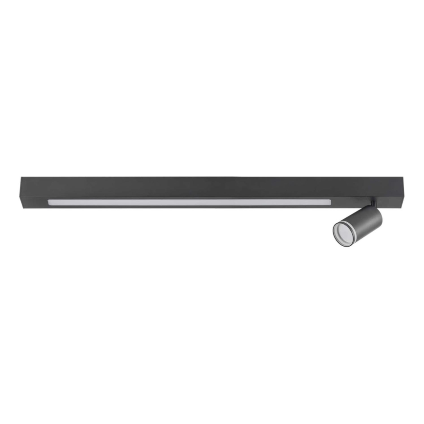 LED Stropní svítidlo PARIS LED/24W/230V + 1xGU10/10W černá