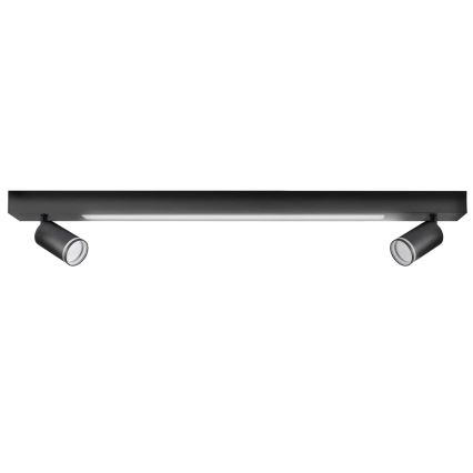 LED Stropní svítidlo PARIS LED/24W/230V + 2xGU10/10W černá