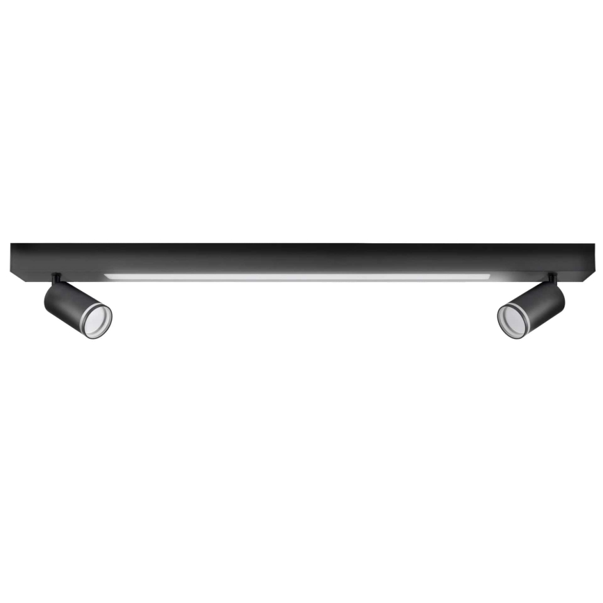 LED Stropní svítidlo PARIS LED/24W/230V + 2xGU10/10W černá