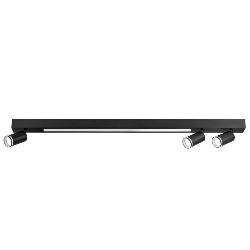 LED Stropní svítidlo PARIS LED/24W/230V + 3xGU10/10W černá