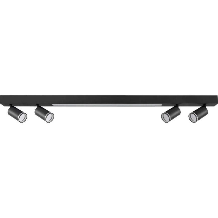 LED Stropní svítidlo PARIS LED/24W/230V + 4xGU10/10W černá