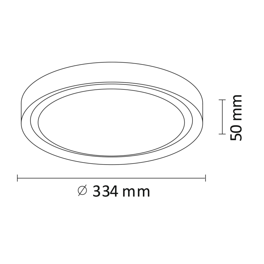 LED Stropní svítidlo PERSE LED/15W/230V černá