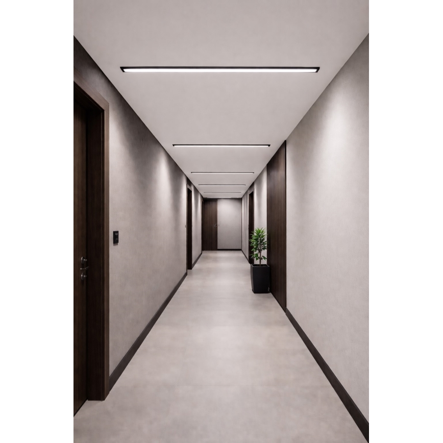 LED Stropní svítidlo REDOM LED/24W/230V 4000K 60 cm černá